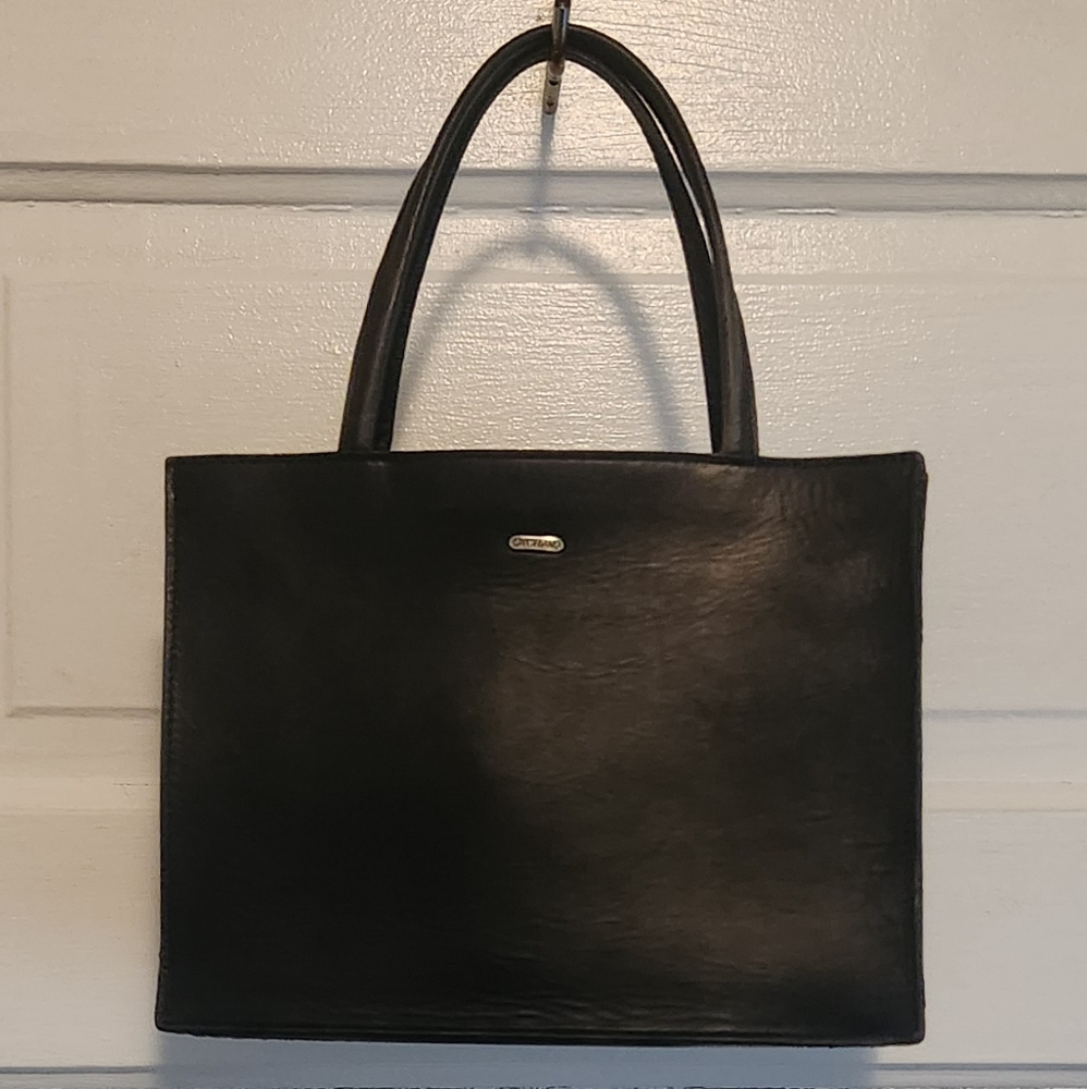 Vintage Black Leather Bag